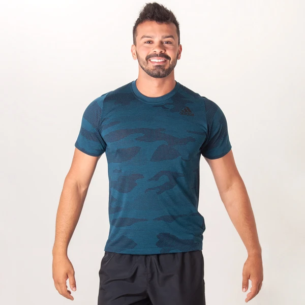 CAMISETA ADIDAS CAMO BURNOUT MASCULINA - Marinho