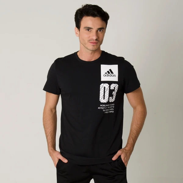 CAMISETA ADIDAS CITY NEW YORK MASCULINA - Preto/branco