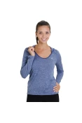 CAMISETA ADIDAS CLIMA MESCLA MANGA LONGA FEMININA - Roxo CAMISETA ADIDAS CLIMA MESCLA MANGA LONGA FEMININA - Roxo