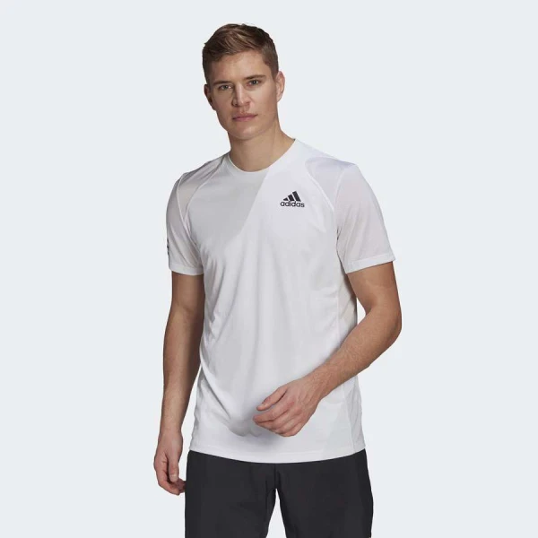 CAMISETA ADIDAS CLUB 3STR TEE MASCULINA - Branco