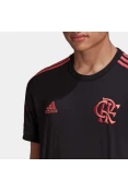 CAMISETA ADIDAS CR FLAMENGO 3-STRIPES - Preto/pink CAMISETA ADIDAS CR FLAMENGO 3-STRIPES - Preto/pink