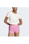 CAMISETA ADIDAS CROPPED 3 STRIPES FEMININA - Branco CAMISETA ADIDAS CROPPED 3 STRIPES FEMININA - Branco