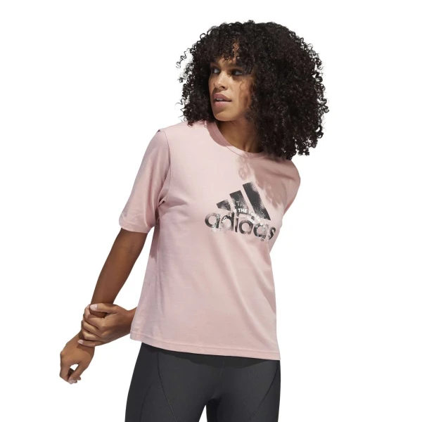 CAMISETA ADIDAS CROPPED BOYFRIEND FEMININA - Rosa