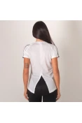 CAMISETA ADIDAS D2M 3S FEMININA - Branco/preto