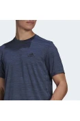 CAMISETA ADIDAS D2M HEATHER EL TEE MASCULINA - Marinho CAMISETA ADIDAS D2M HEATHER EL TEE MASCULINA - Marinho