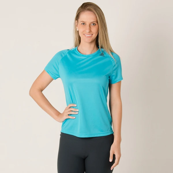 CAMISETA ADIDAS D2M LOSE FEMININA - Azul