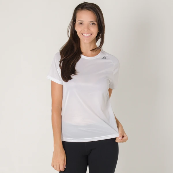 CAMISETA ADIDAS D2M LOSE FEMININA - Branco