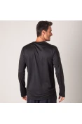 CAMISETA ADIDAS D2M MANGA LONGA MASCULINA - Preto CAMISETA ADIDAS D2M MANGA LONGA MASCULINA - Preto