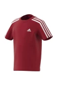 CAMISETA ADIDAS DE ALGODÃO 3 LISTRAS ESSENTIALS INFANTIL - Vermelho CAMISETA ADIDAS DE ALGODÃO 3 LISTRAS ESSENTIALS INFANTIL - Vermelho