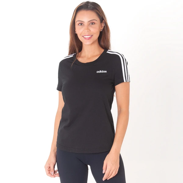 CAMISETA ADIDAS ESS 3S FEMININA - Preto/branco