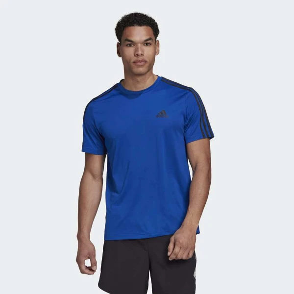 CAMISETA ADIDAS ESS 3S PERF MASCULINA - Azul/preto