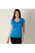 CAMISETA ADIDAS ESS MF EGB TEE FEMININA - Azul/preto