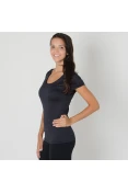 CAMISETA ADIDAS ESS MF EGB TEE FEMININA - Preto CAMISETA ADIDAS ESS MF EGB TEE FEMININA - Preto