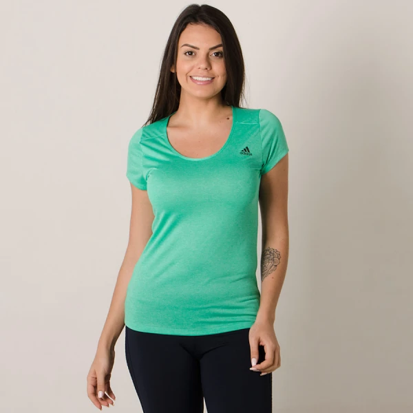 CAMISETA ADIDAS ESS MF EGB TEE FEMININA - Verde
