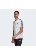 CAMISETA ADIDAS ESSENTIALS 3-STRIPES MASCULINA MASCULINA - Branco