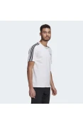 CAMISETA ADIDAS ESSENTIALS 3-STRIPES MASCULINA MASCULINA - Branco