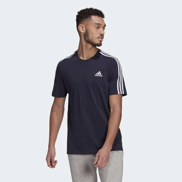 CAMISETA ADIDAS ESSENTIALS 3-STRIPES MASCULINA MASCULINA - Marinho