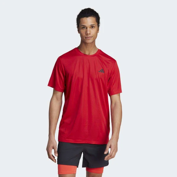 CAMISETA ADIDAS ESSENTIALS BASE MASCULINA - Vermelho