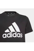 CAMISETA ADIDAS ESSENTIALS INFANTIL - Preto/branco CAMISETA ADIDAS ESSENTIALS INFANTIL - Preto/branco