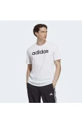 CAMISETA ADIDAS ESSENTIALS LINEAR EMBROIDERED LOGO MASCULINA - Branco/preto CAMISETA ADIDAS ESSENTIALS LINEAR EMBROIDERED LOGO MASCULINA - Branco/preto