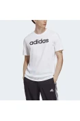 CAMISETA ADIDAS ESSENTIALS LINEAR EMBROIDERED LOGO MASCULINA - Branco/preto CAMISETA ADIDAS ESSENTIALS LINEAR EMBROIDERED LOGO MASCULINA - Branco/preto
