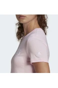 CAMISETA ADIDAS ESSENTIALS LINEAR FEMININO - Rosa