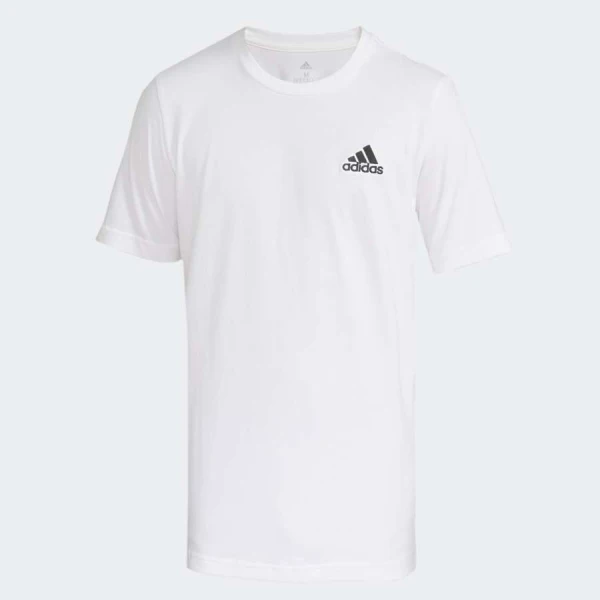 CAMISETA ADIDAS ESSENTIALS LOGO PEQUENO MASCULINA - Branco