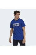 CAMISETA ADIDAS ESTAMPADA BOX LOGO MASCULINA - Azul