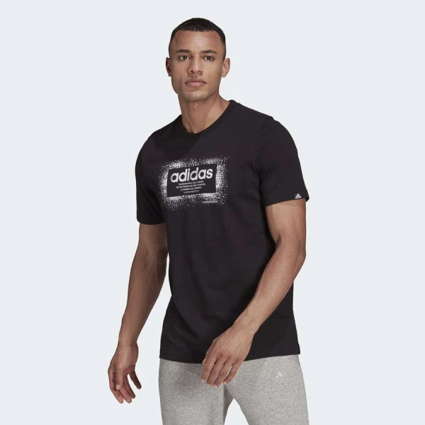 CAMISETA ADIDAS ESTAMPADA SPRAY BOX MASCULINA - Preto