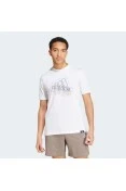 CAMISETA ADIDAS ESTAMPADA TECH BADGE OF SPORT MASCULINA - Branco CAMISETA ADIDAS ESTAMPADA TECH BADGE OF SPORT MASCULINA - Branco