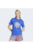 CAMISETA ADIDAS FARM GFX TEE FEMININA - Azul CAMISETA ADIDAS FARM GFX TEE FEMININA - Azul