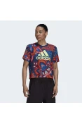 CAMISETA ADIDAS FARM GFX TEE FEMININA - Marinho/vermelho CAMISETA ADIDAS FARM GFX TEE FEMININA - Marinho/vermelho