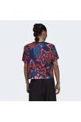 CAMISETA ADIDAS FARM GFX TEE FEMININA - Marinho/vermelho CAMISETA ADIDAS FARM GFX TEE FEMININA - Marinho/vermelho