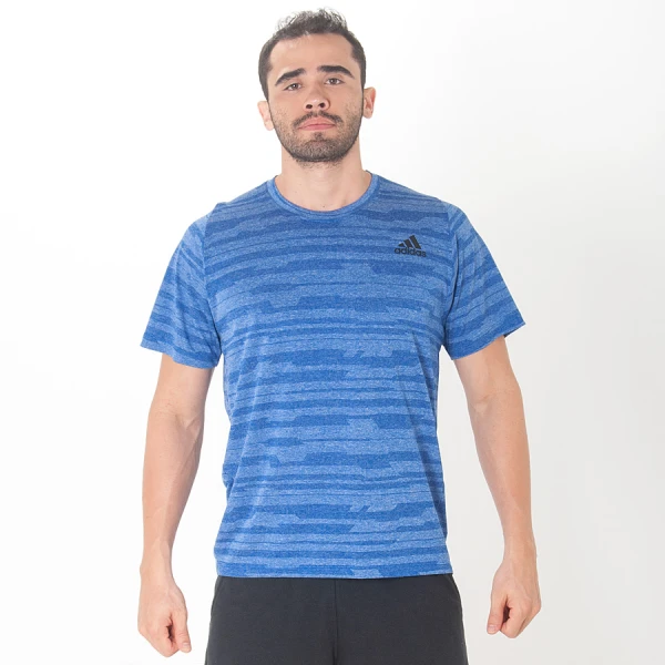 CAMISETA ADIDAS FREELIFT ENGINEERED HEATHER MASCULINA - Azul