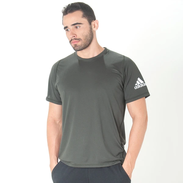 CAMISETA ADIDAS FREELIFT SPORT ULTIMATE SOLID MASCULINA - Chumbo
