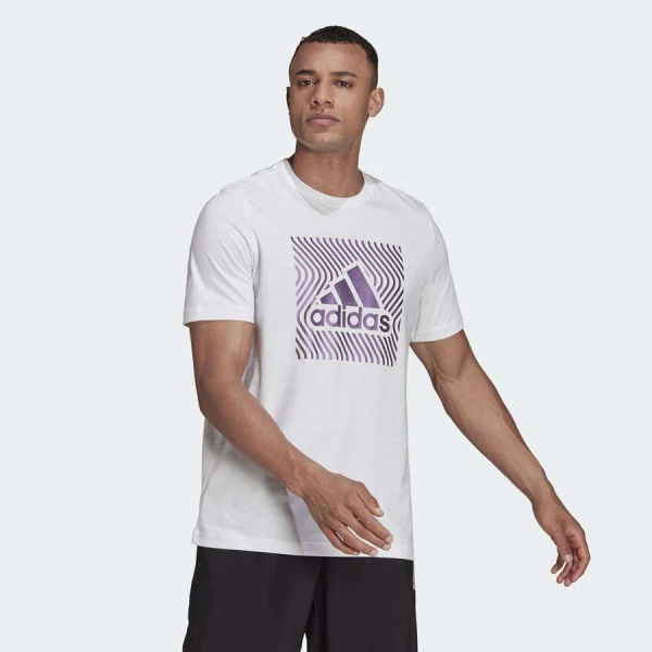 CAMISETA ADIDAS GRAFICA COLORSHIFT MASCULINA - Branco