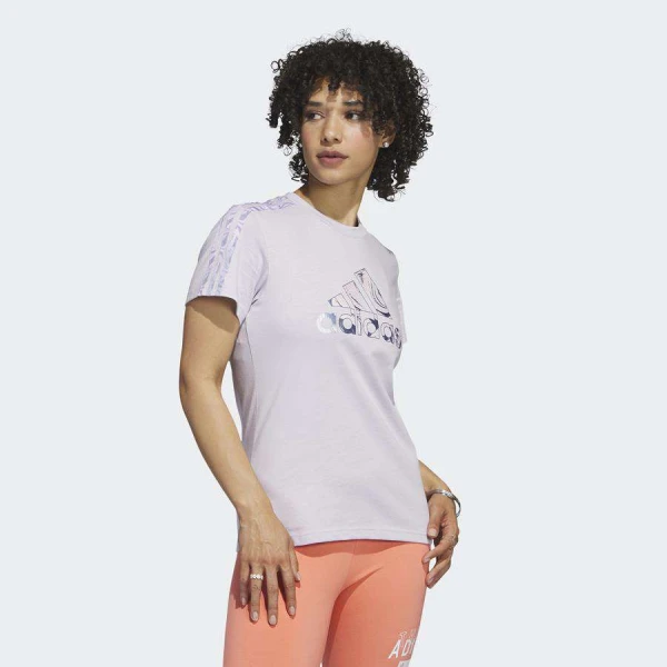 CAMISETA ADIDAS GRAFICA LUXE FEMININA - Lilas