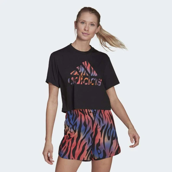 CAMISETA ADIDAS GRAFICA TIGER FEMININA - Preto