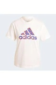 CAMISETA ADIDAS GRAPHIC ANIMAL PRINT FEMININA - Branco CAMISETA ADIDAS GRAPHIC ANIMAL PRINT FEMININA - Branco