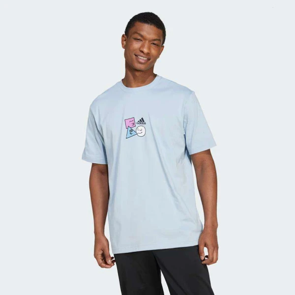 CAMISETA ADIDAS GRAPHIC POSITIVE T MASCULINA - Azul