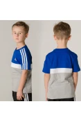 CAMISETA ADIDAS LB COT CB TEE INFANTIL - Azul/cinza CAMISETA ADIDAS LB COT CB TEE INFANTIL - Azul/cinza
