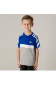 CAMISETA ADIDAS LB COT CB TEE INFANTIL - Azul/cinza CAMISETA ADIDAS LB COT CB TEE INFANTIL - Azul/cinza