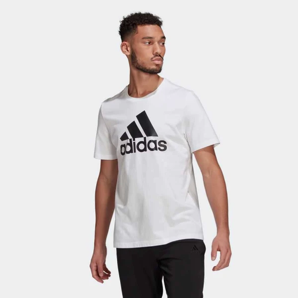 CAMISETA ADIDAS LOGO BL SJ T MASCULINO - Branco/preto