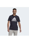 CAMISETA ADIDAS LOGO BL SJ T MASCULINO - Marinho/branco