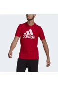 CAMISETA ADIDAS LOGO BL SJ T MASCULINO - Vermelho/branco