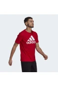 CAMISETA ADIDAS LOGO BL SJ T MASCULINO - Vermelho/branco