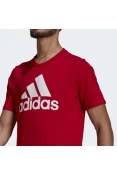 CAMISETA ADIDAS LOGO BL SJ T MASCULINO - Vermelho/branco