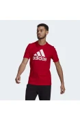 CAMISETA ADIDAS LOGO BL SJ T MASCULINO - Vermelho/branco