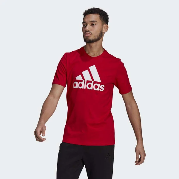 CAMISETA ADIDAS LOGO BL SJ T MASCULINO - Vermelho/branco