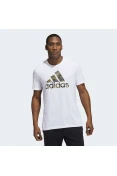 CAMISETA ADIDAS LOGO CAMUFLADO MASCULINA - Branco